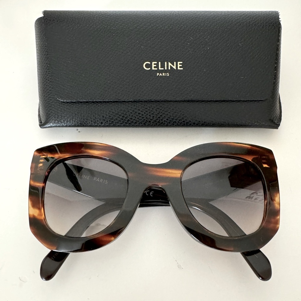 Celine tortoise shell cat eye sunglasses